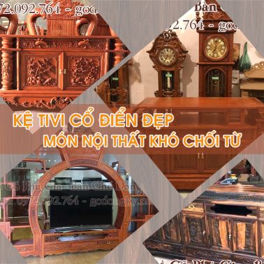 Kệ tivi cổ điển đẹp - món đồ nội thất khó chối từ!