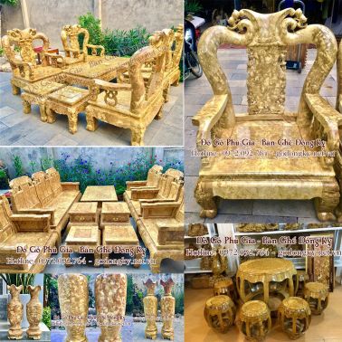 Chiêm ngưỡng bàn ghế phòng khách gỗ nu nghiến tuyệt sắc