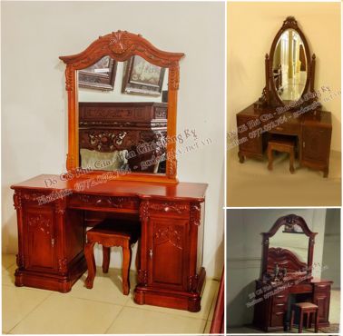 Những mẫu bàn phấn trang điểm gỗ đẹp cho phái nữ