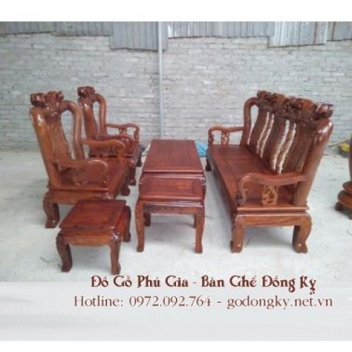 Bộ minh quốc đào gỗ hương tay 10