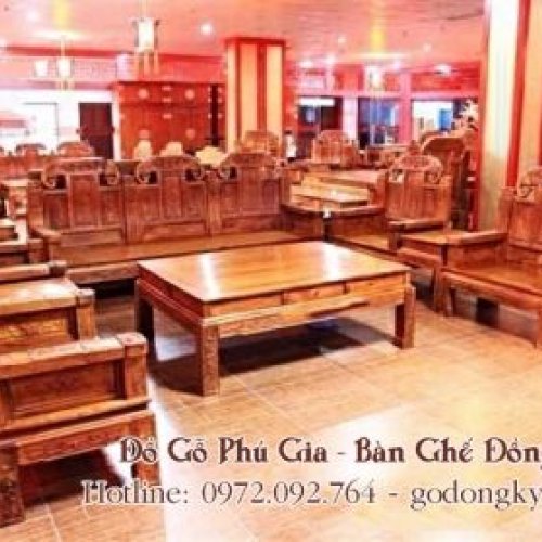 Bộ như ý tay voi gỗ hương