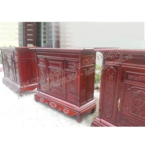  Tủ Thờ Cánh Bằng Gỗ Gụ