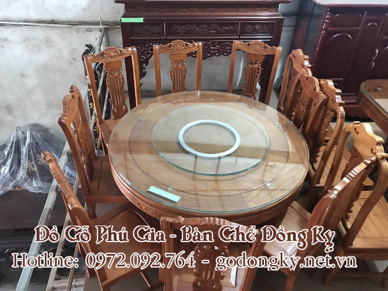 Nội, ngoại thất: Tổng hợp các mẫu bàn ghế phòng ăn mặt tròn đồ gỗ đồng kỵ 17